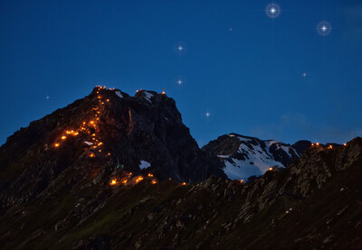 Berge in Flammen in Gargellen im Montafon  | © Montafon Tourismus 